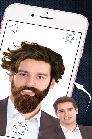 Barber Shop Photo Booth - Hair, Beard & Mustache screenshot 2