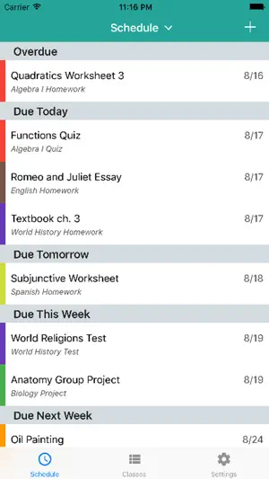 Egenda - Homework Manager screenshot 4