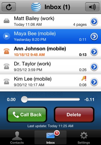 AT&T Voicemail Viewer (Work) screenshot 3