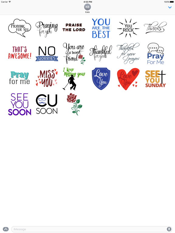 Screenshot #4 pour Christian Encouragement Stickers