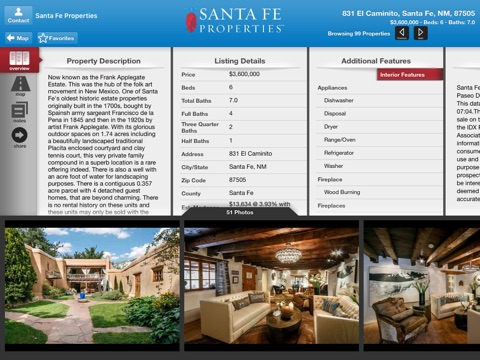 Santa Fe Properties for iPad screenshot 4