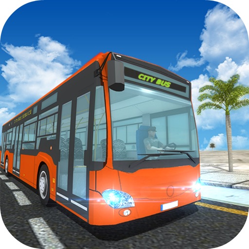 City Tour Coach Bus Driving icon