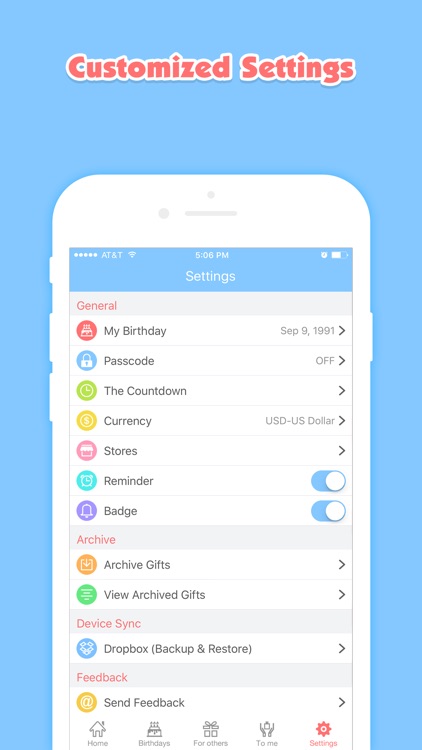 Birthday Planner - Event Countdown & Gifts List screenshot-4