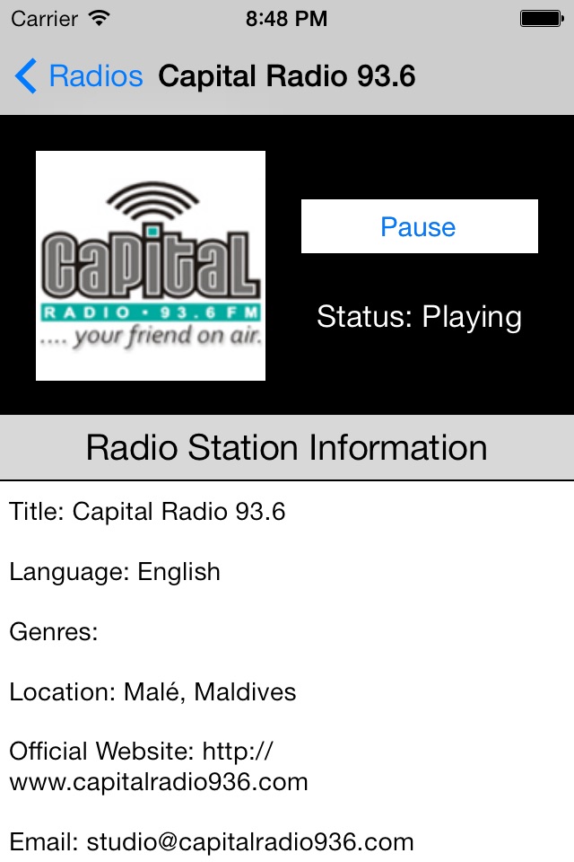 Maldives Radio Live Player (Malé/Maldivian/Dhivehi screenshot 3