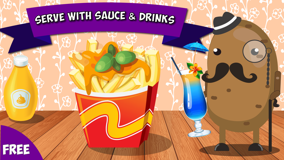 French Fries Deluxe-Free Hotel & Restaurant Cooking game for kids,family & friends - 1.0 - (iOS)