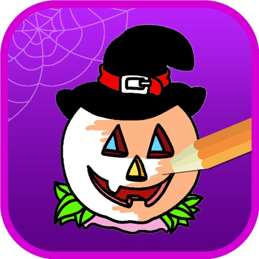 Halloween Coloring Pages - Haunted Halloween Icon
