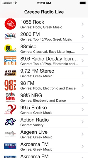 Greece Radio Live (Ελλάδα ραδιόφωνο, Ελλάς, Greek, ελληνικά) on the App  Store