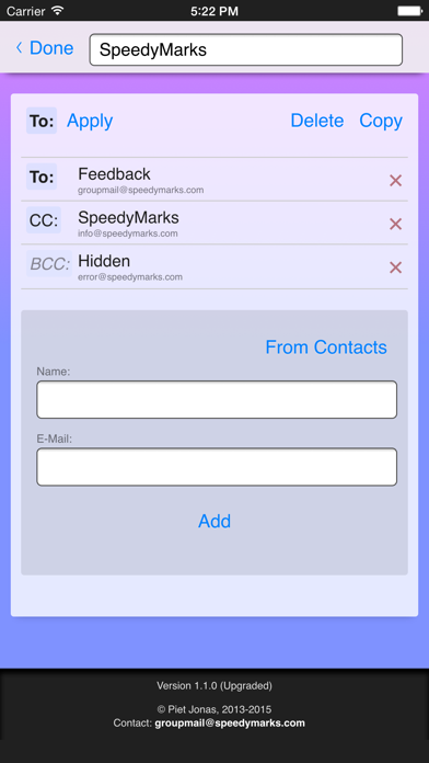 Screenshot #3 pour Group Mail App