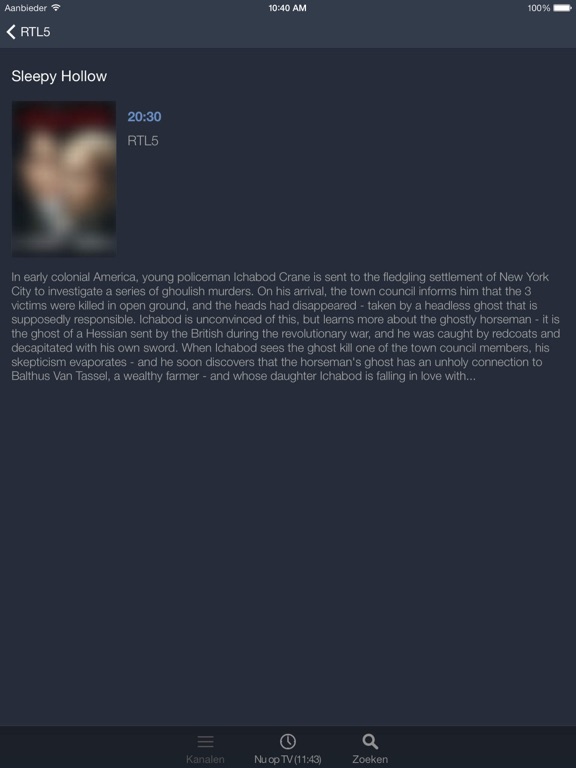 Screenshot #6 pour Nederlandse TV Guide voor iPad