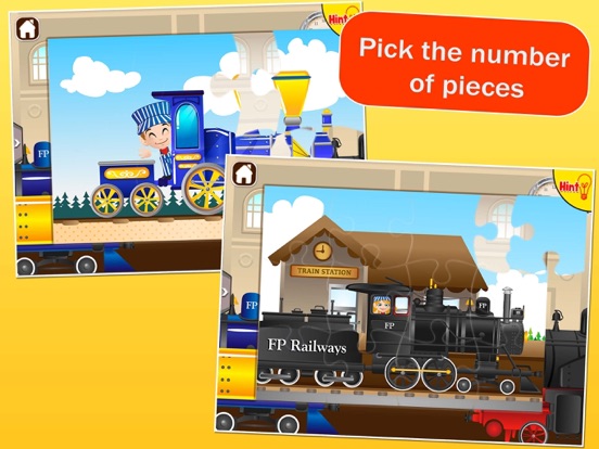 Locomotives: Train Puzzles for Kids iPad screenshot
