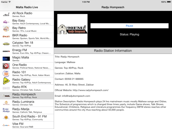 Screenshot #4 pour Malta Radio Live Player (Maltese / Malti Radju)
