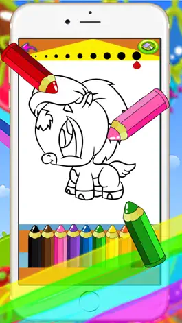 Game screenshot Pony Games For Girls - My Coloring Book Little Kid mod apk