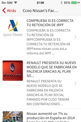 CCOO Nissan screenshot 2