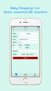 Baby Shopping List - Moms' essential BB checklist screenshot #3 for iPhone