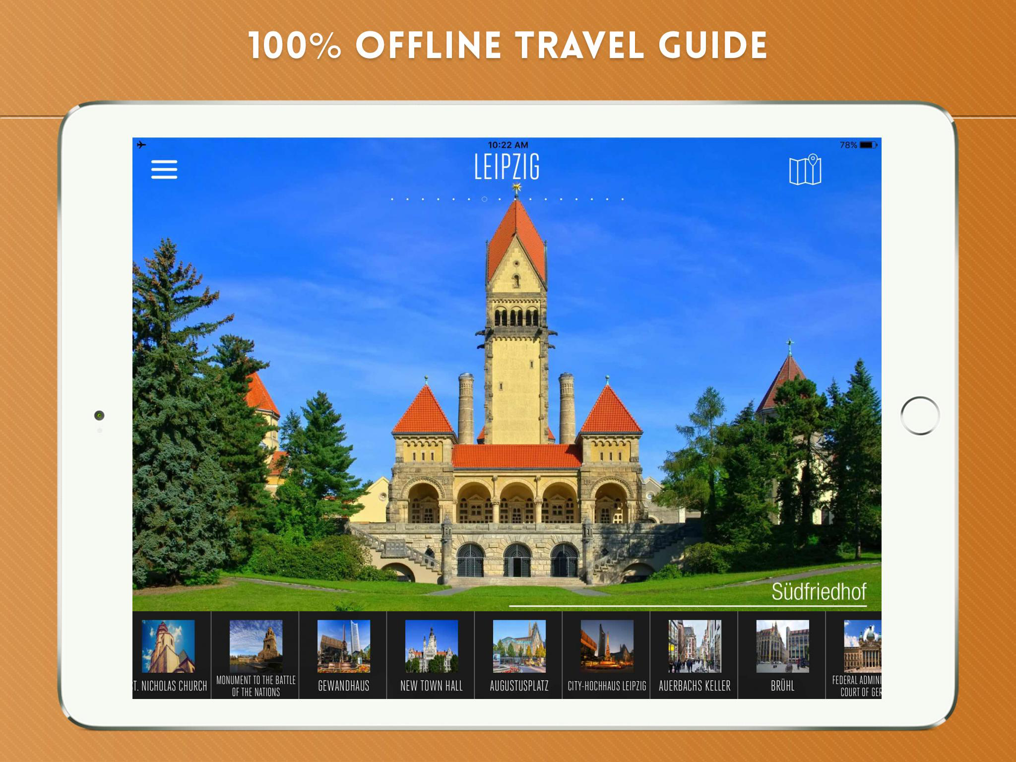 Leipzig City Guide & Offline Travel Map screenshot 6