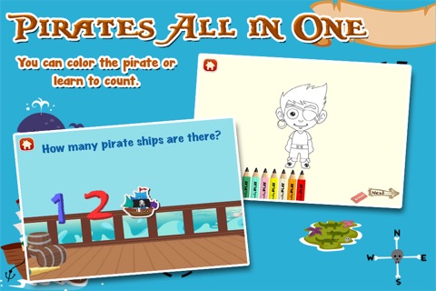 Pirates All in One Preschool Games screenshot 3
