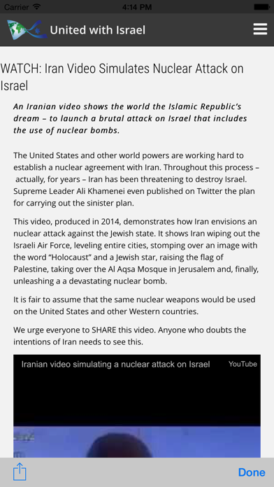 United With Israel Screenshot 2 - AppWisp.com United With Israel Screenshot 2 - AppWisp.com