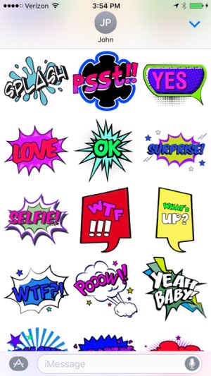 Comic Stickers for iMessages