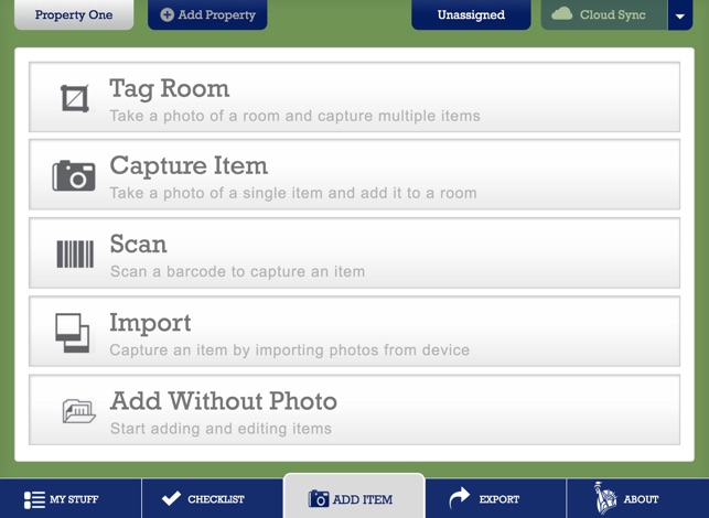 household inventory app