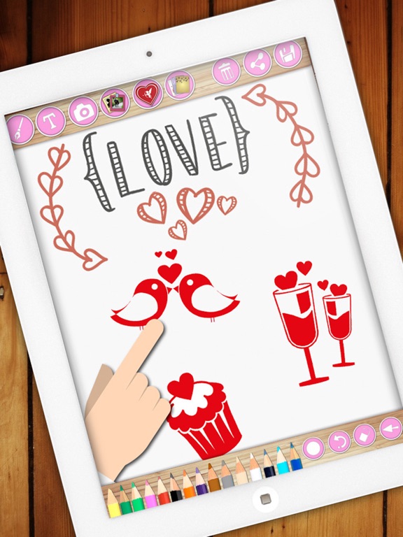Love Cards – Photo Frames iPad screenshot 5 - Photo & Video app