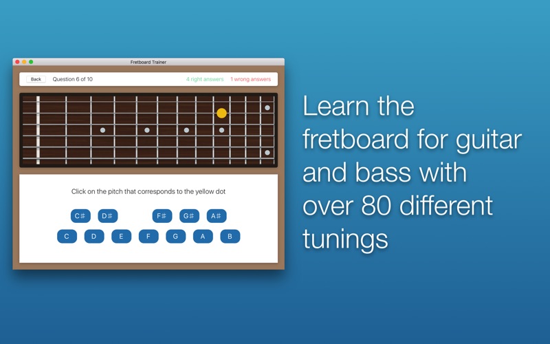 Screenshot #1 pour Fretboard Trainer