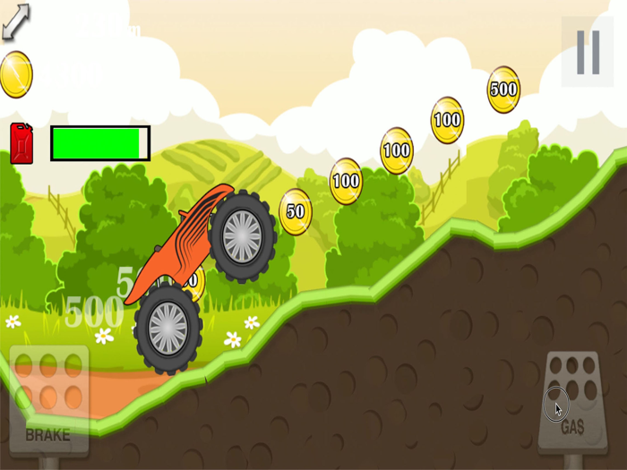 Monster Hill Truck  - car Racing free game