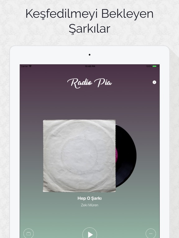 Radio Pia iPad screenshot 2 - Music app