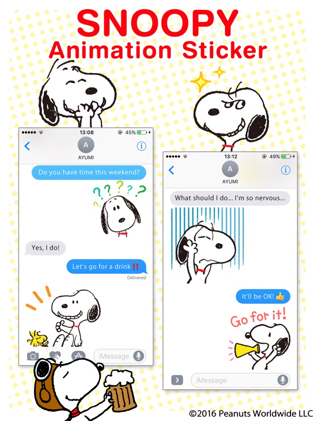 SNOOPY Animation Stickers on the App Store
