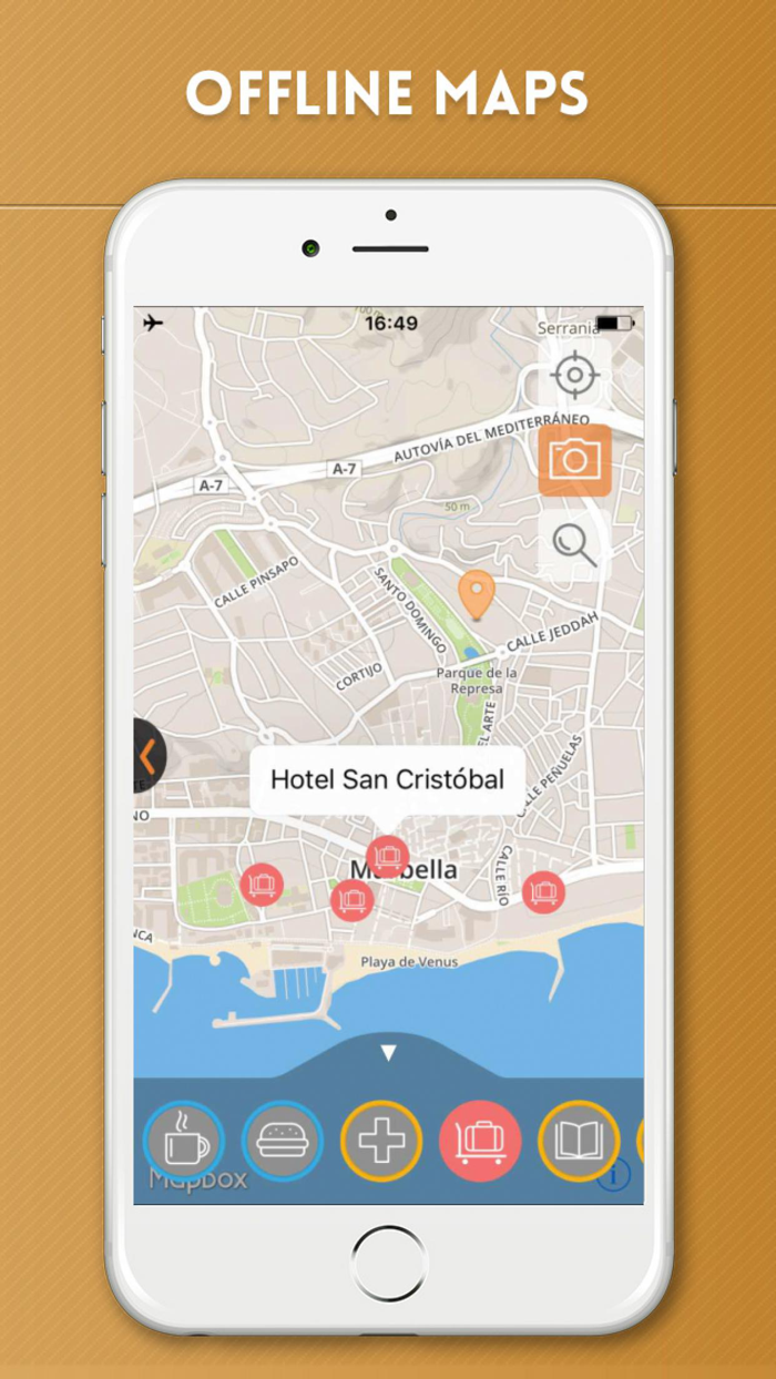 Costa del Sol Travel Guide and Offline Street Map