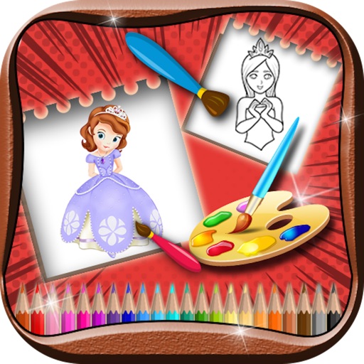 Princess Coloring Book For Kids & Adults