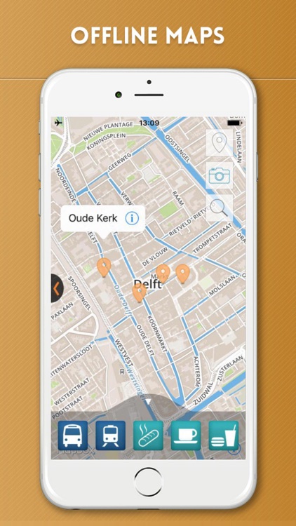 Delft Travel Guide with Offline City Street Map by eTips LTD