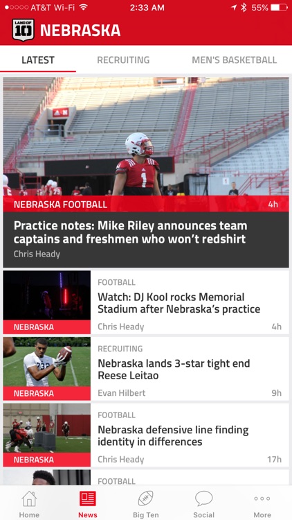 Land of Ten – Team-Specific Big Ten Football News