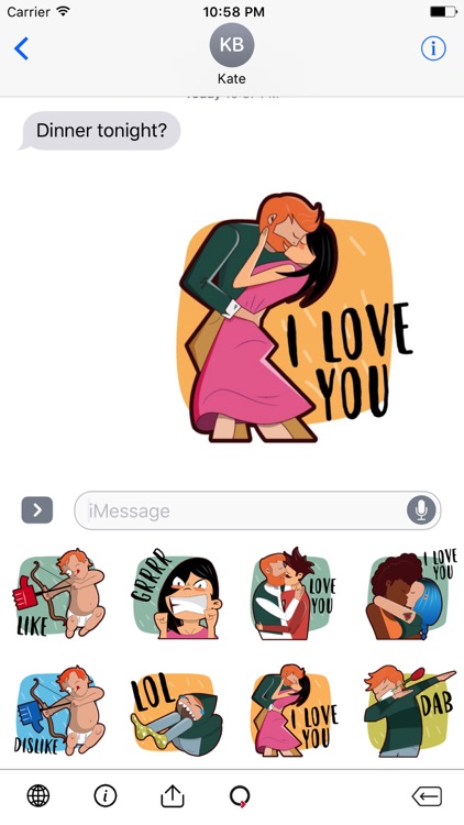 Valentine’s Day Love Stickers