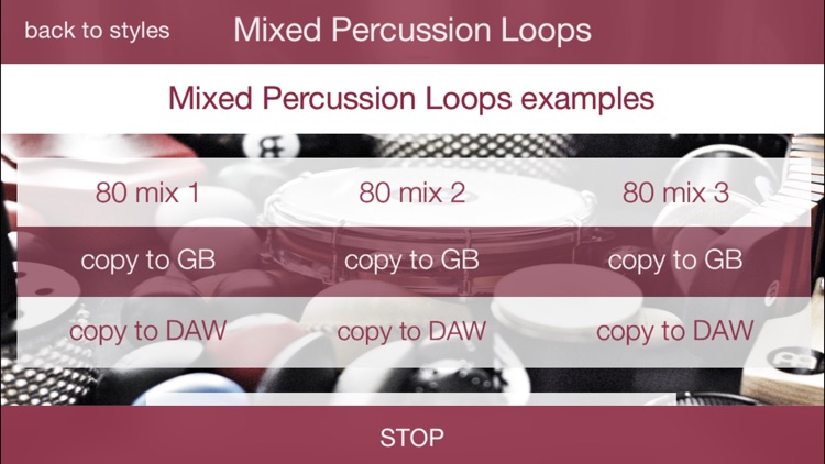 Percussion Loops HD Light screenshot-3