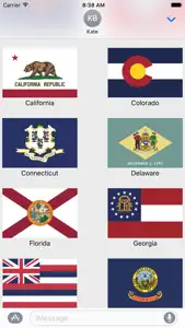 US State Flag Stickers screenshot #2 for iPhone