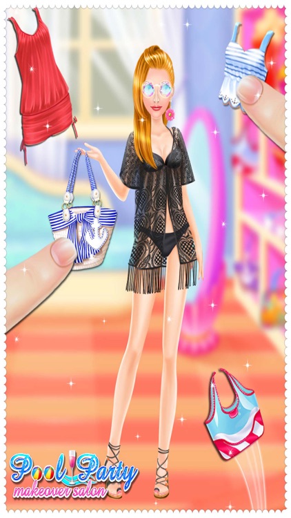 Pool Party Makeover Salon - Girls Games for kids screenshot-4