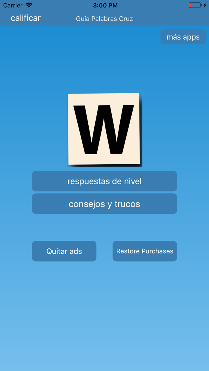 Guía para Palabras Cruz