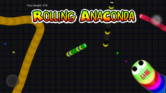 Rolling Anaconda Snake Dash Games