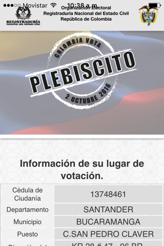 Infovotantes Plebiscito screenshot 3