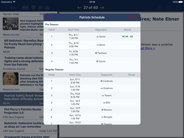 Football News - Patriots