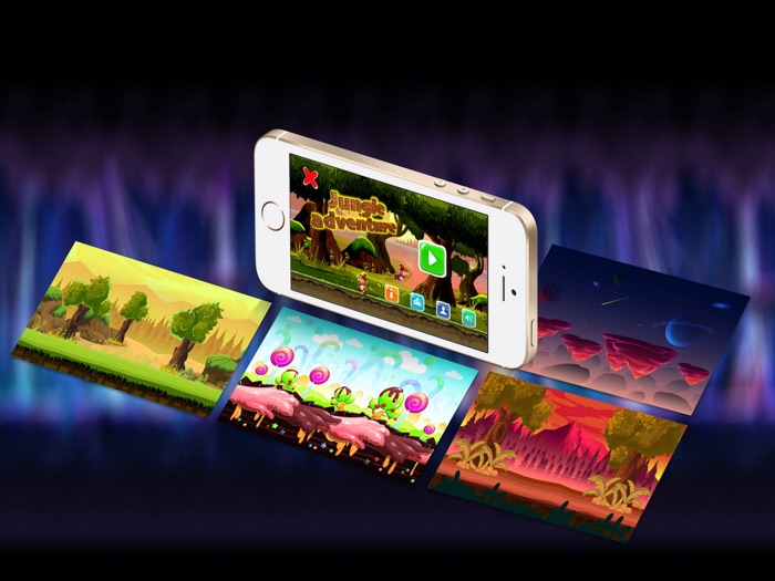 Jungle Adventures World  The cute Elf endless run and jump free games for kids