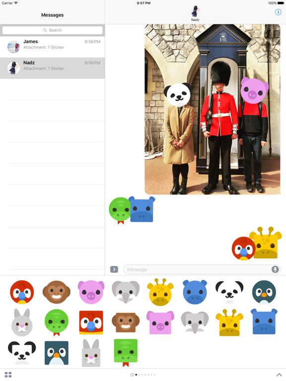 Screenshot #5 pour Animal Chibi Face Stickers