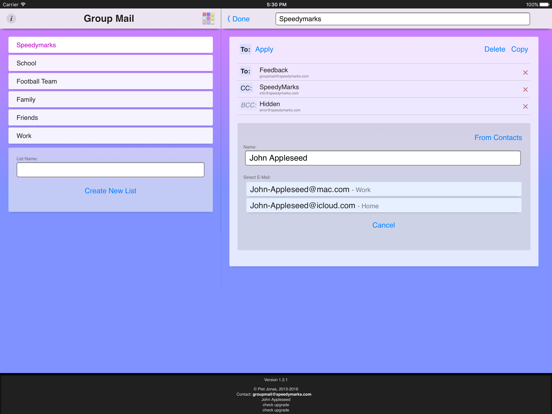 Screenshot #6 pour Group Mail App