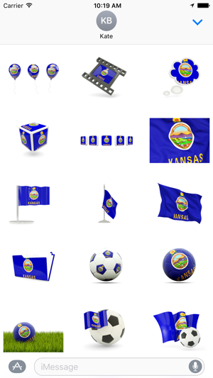 Kansas Flag Stickers(圖1)-速報App