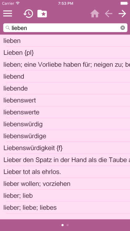 English<->German Dictionary