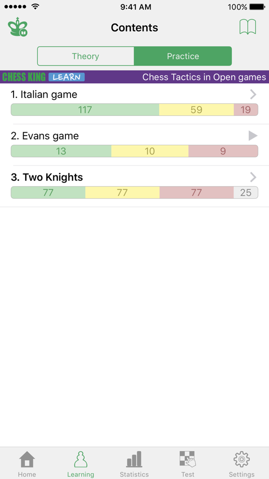 #3. Chess Tactics in Open games (iOS) Podle: Chess King