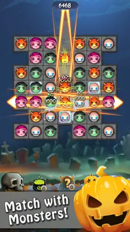 Game screenshot Halloween Monsters: Match 3 Puzzle Game mod apk