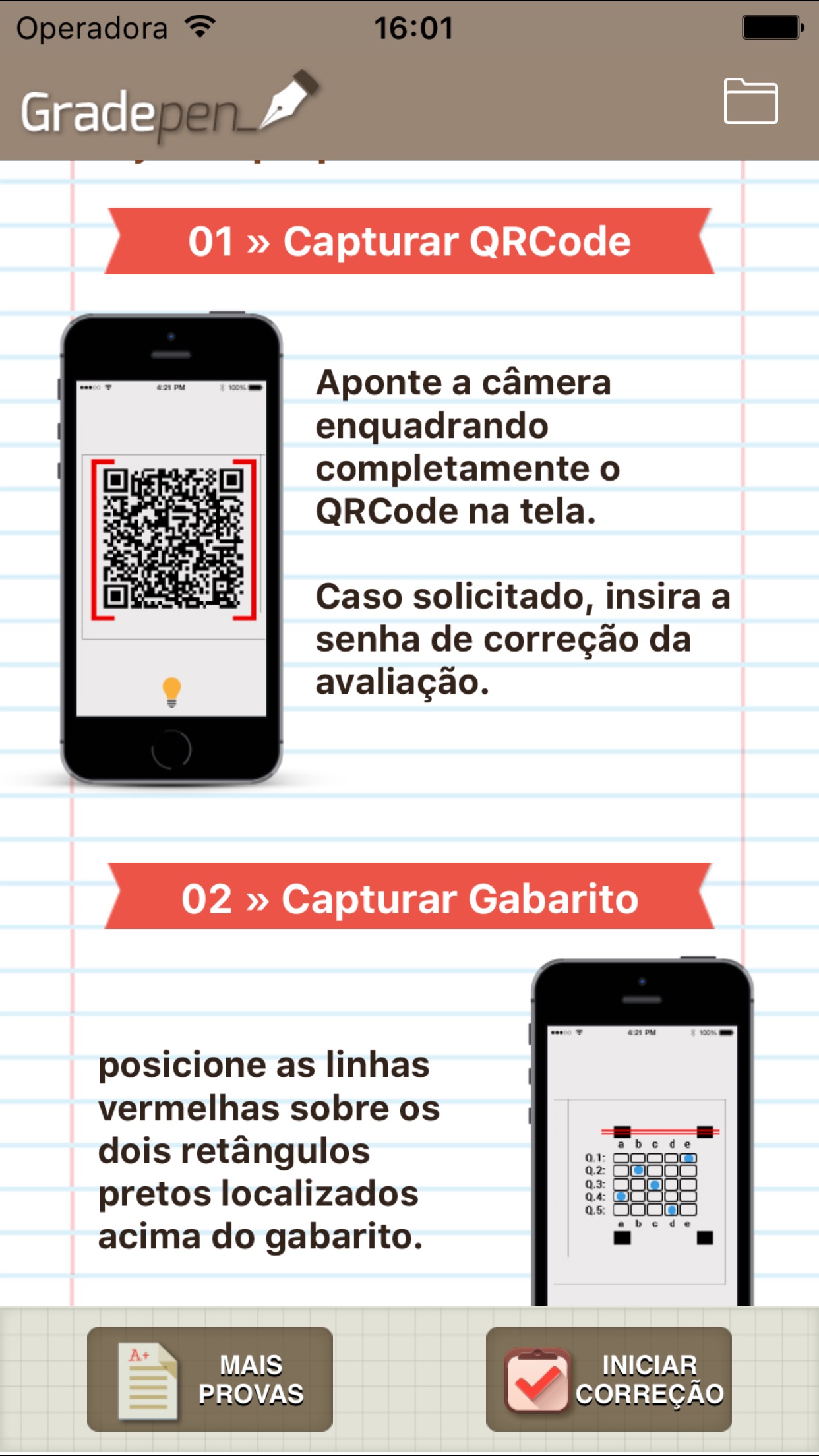 Screenshot do app Gradepen