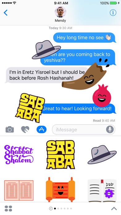Screenshot #1 pour Jewish for iMessage