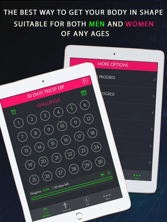 Screenshot #5 for 30 Day Tricep Dip Fitness Challenges